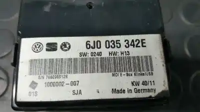 Second-hand car spare part electronic module for seat ibiza sc (6j1) reference oem iam references 6j0035342e  