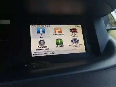 Second-hand car spare part multifunction display for renault scenic iii expression oem iam references 259154618r  259153753r