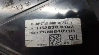Автозапчасти б/у левый задний фонарь за renault clio iv bh desde 09/2012 clio dynamique ссылки oem iam 265554091r  