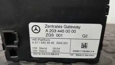 Peça sobressalente para automóvel em segunda mão módulo de confort / bsi /bcm por mercedes-benz clase c (w203) familiar c 200 t cdi (la) (203.207) referências oem iam a2034450000  a2115403545
