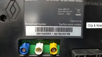 Second-hand car spare part gps navigation system for renault koleos dynamique oem iam references 259154206r  