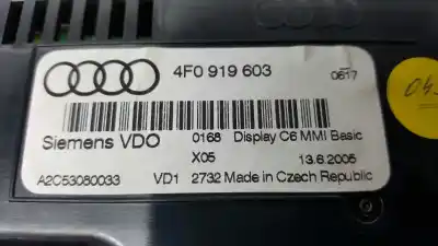 Автозапчасти б/у многофункциональный дисплей за audi a6 avant (4f5) 3.0 tdi quattro ссылки oem iam 4f0919603  