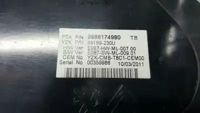 Recambio de automóvil de segunda mano de cuadro instrumentos para peugeot 3008 allure referencias oem iam 6103y0  9666174980