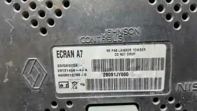 Second-hand car spare part multifunction display for renault koleos dynamique pack1 oem iam references 28091jy000  ns08013796d