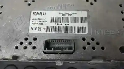 Second-hand car spare part multifunction display for renault koleos dynamique pack1 oem iam references 28091jy000  ns08013796d