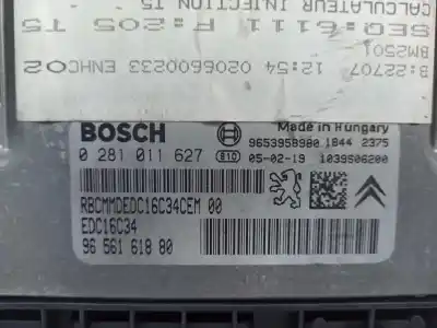 Second-hand car spare part ecu engine control for peugeot 307 break / sw (s1) sw pack oem iam references 0281011627 9653958980 9656161880