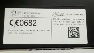 Second-hand car spare part electronic module for peugeot 308 gt oem iam references 9801695280 s-000040474 e1081265