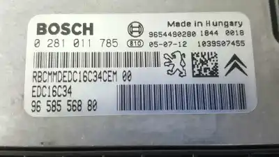 Second-hand car spare part ecu engine control for citroen c3 hdi 70 furio oem iam references 9658556880 0281011785 9654490280