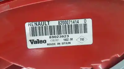 Second-hand car spare part right tailgate light for renault clio ii fase ii (b/cb0) dynamique oem iam references 8200071414  