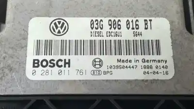 Recambio de automóvil de segunda mano de centralita motor uce para volkswagen touran (1t1) 1.9 tdi referencias oem iam 03g906016bt 0281011761 1039s04447 