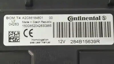 Second-hand car spare part fuse box unit for renault clio iv limited oem iam references 284b15639r  