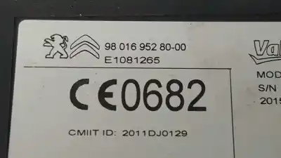Second-hand car spare part electronic module for citroen c4 grand picasso seduction oem iam references 9801695280  