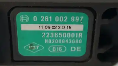 Peça sobressalente para automóvel em segunda mão sensor de pressão por dacia sandero stepway referências oem iam 223650001r  0281002997