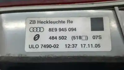 Second-hand car spare part right tailgate light for audi a4 avant (8e) 1.9 tdi oem iam references 8e9945094  