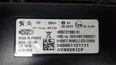 Second-hand car spare part electronic module for peugeot 208 active oem iam references 9805727380  