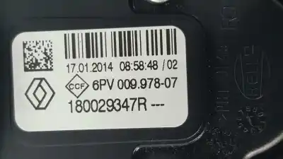 Second-hand car spare part accelerator pedal for renault clio iv bh desde 09/2012 clio dynamique oem iam references 180029347r  