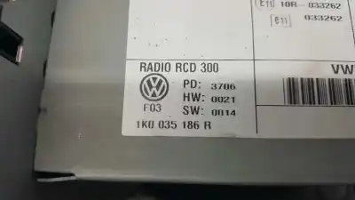 Pièce détachée automobile d'occasion système audio / radiocd pour volkswagen golf v berlina (1k1) highline références oem iam 1k0035186r  