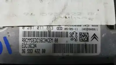 Second-hand car spare part ecu engine control for citroen c4 coupe vtr oem iam references 9659342280 0281011863 9659342280