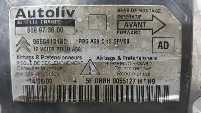 Автозапчастина б/у блок управління подушками безпеки для citroen c3 picasso sx посилання на oem iam 9666412180  609973600