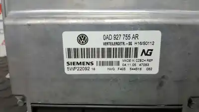 Автозапчастина б/у ебу контролер двигуна для volkswagen touareg (7la, 7l6, 7l7) 2.5 r5 tdi посилання на oem iam 0ad927755bg 5wp22092 0ad927755ar