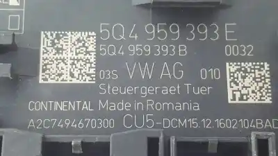 Автозапчастина б/у модуль комфорт для skoda octavia lim. (5e3) like посилання на oem iam 5q4959393e a2c7494670300 5q4959393b