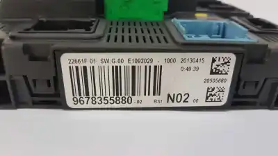 Recambio de automóvil de segunda mano de caja reles / fusibles para peugeot 208 1.4 hdi fap referencias oem iam   