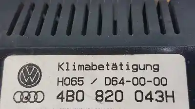 Автозапчасти б/у климат-контроль за audi a6 avant (4b5) 2.5 v6 24v tdi ссылки oem iam 4b0820043h  