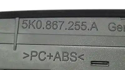 Recambio de automóvil de segunda mano de mando elevalunas delantero izquierdo para volkswagen golf vi (5k1) advance referencias oem iam 5k0867255a  