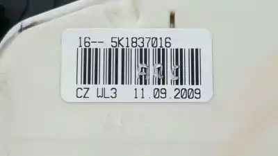 Recambio de automóvil de segunda mano de cerradura puerta delantera derecha para volkswagen polo (6r1) 1.6 tdi referencias oem iam 5k1837016b 5k1837016 