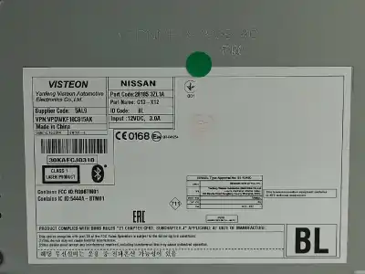 Recambio de automóvil de segunda mano de sistema audio / radio cd para nissan pulsar (c13) acenta referencias oem iam 281853zl1a  18a965ac