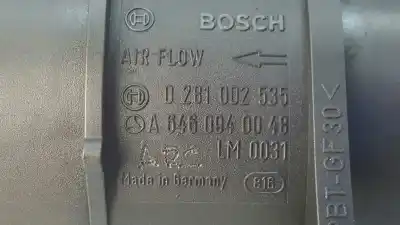 Recambio de automóvil de segunda mano de caudalimetro para mercedes clase c (w204) berlina c 200 cdi (204.007) referencias oem iam a6460940048 6460940048 0281002535