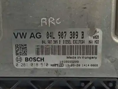 Автозапчасти б/у блок управления двигателем за seat leon (5f1) reference ссылки oem iam 04l907309b 04l906021m5f0 / 04l906021m 0281018510 / 1039s55209