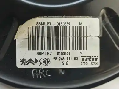 Recambio de automóvil de segunda mano de servofreno para peugeot 208 (p2) allure referencias oem iam 9824391180 1643581280 88mle7