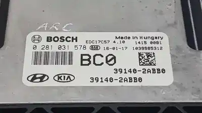 Second-hand car spare part ecu engine control for hyundai tucson klass bluedrive oem iam references 391502a320 0281031578 / 391402abb0 39150-2a320