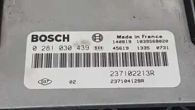 Recambio de automóvil de segunda mano de centralita motor uce para dacia dokker ambiance referencias oem iam 237102213r  0281030439