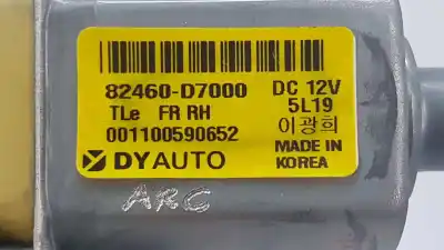 Recambio de automóvil de segunda mano de motor elevalunas delantero derecho para hyundai tucson 1.7 crdi cat referencias oem iam 82460d7000 001100590652 