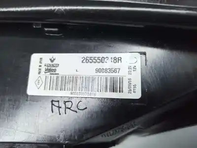 Recambio de automóvil de segunda mano de piloto trasero izquierdo para renault megane iv berlina 5p zen referencias oem iam 265550248r  90083567