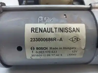 Recambio de automóvil de segunda mano de motor arranque para renault megane iv berlina 5p zen referencias oem iam 233000686r  0001170633