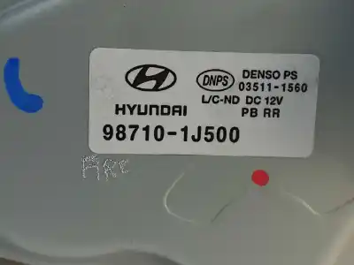 Recambio de automóvil de segunda mano de motor limpia trasero para hyundai i20 city s referencias oem iam 987101j500 035111560 / 987001j500 98710-1j500