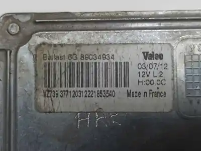 Pièce détachée automobile d'occasion  module de ballast de phare xenon pour renault laguna coupé (dt0/1) 2.0 dci (dt01, dt08, dt09, dt0k, dt12, dt1c, dt1d, dt1m,... références oem iam 6g89034934  