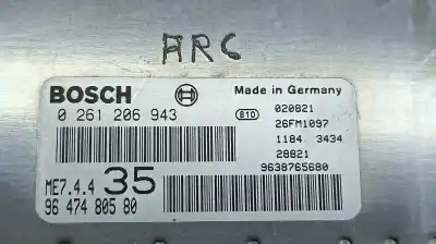 Peça sobressalente para automóvel em segunda mão centralina de motor uce por peugeot 307 break / sw (s1) break xs referências oem iam 9647480580 194061 / 194062 0261206943 / 9638765680