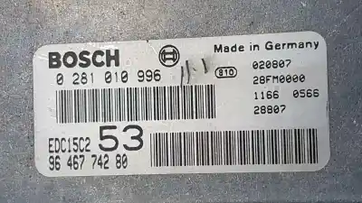 Second-hand car spare part ecu engine control for citroen xsara picasso 2.0 hdi cat (rhy / dw10td) oem iam references 9646774280 1938jl / 1940k8 0281010996
