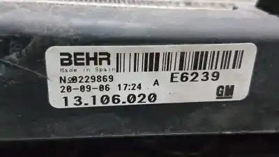 Pièce détachée automobile d'occasion condenseur de climatisation pour opel combo familiar références oem iam 13106020  1341914