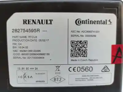 Автозапчастина б/у електронний модуль для renault kadjar business посилання на oem iam 282754595r  a2c9583741201