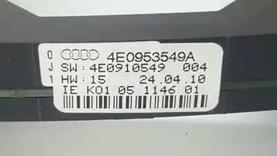 Автозапчастина б/у електронний модуль для audi a8 (4e2) 4.2 tdi quattro посилання на oem iam 4e0953549a  