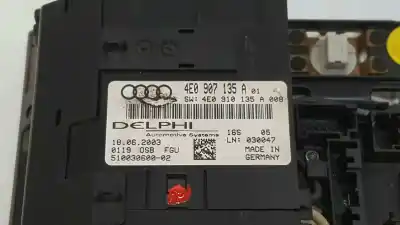 Second-hand car spare part interior light for audi a8 (4e2) 4.2 quattro oem iam references 4e0907135a 4e0947137c / 4e0947137cec3 4e0910135 / 4e0947097a