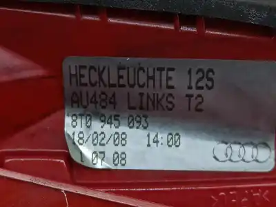 Автозапчасти б/у левый задний фонарь за audi a5 coupe (8t) 2.7 tdi ссылки oem iam 8t0945093  