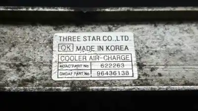 Peça sobressalente para automóvel em segunda mão intercooler por chevrolet epica lt referências oem iam 96436138  622263