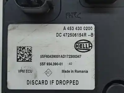 Автозапчастина б/у електронний модуль для renault kangoo z.e. maxi 2-sitzer посилання на oem iam 472506154r 5sf93490001ad / 5sf934390-01 a4534300200
