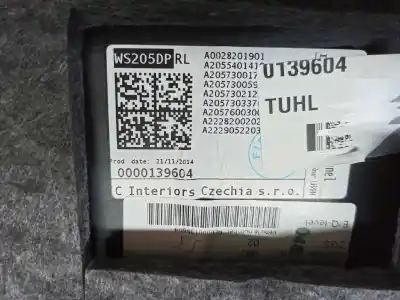 Автозапчастина б/у обкітка задніх лівіх дверей для mercedes clase c (w205) lim. c 200 cgi (205.042) посилання на oem iam a2057304501 a20573045017m83 a2057304501